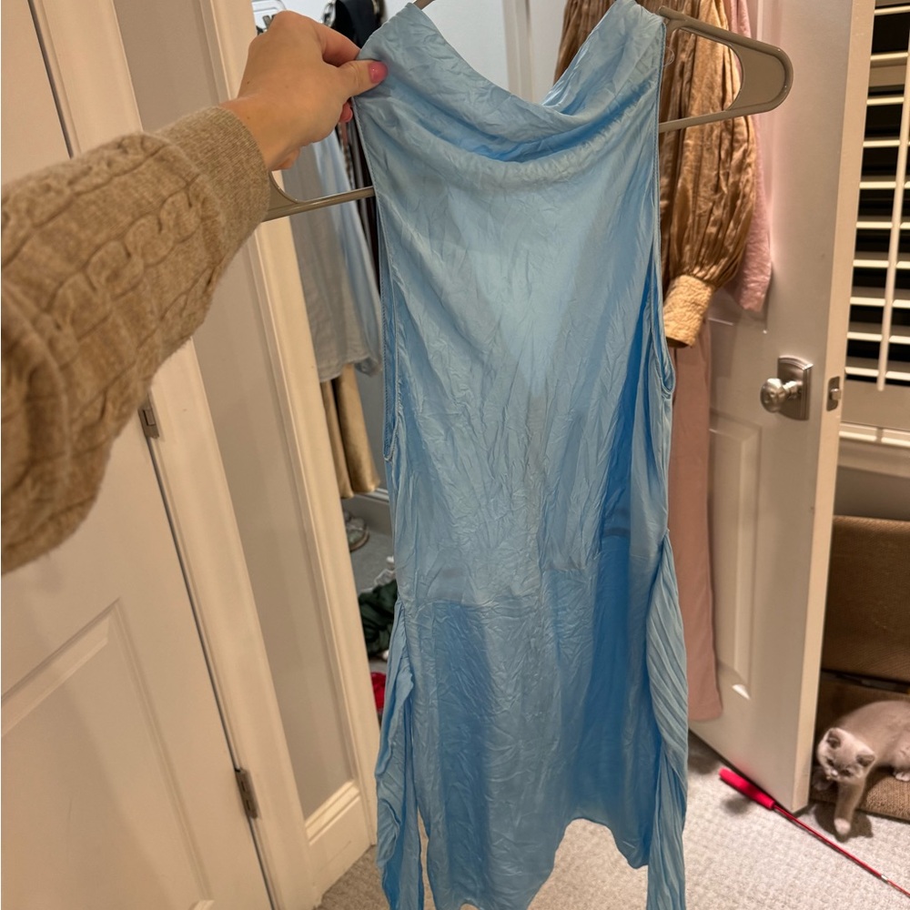 SOLD Amanda Uprichard Light Blue Sleeveless Dress